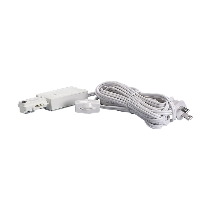 Nuvo TP156 Live End Cord Kit for H Track Lighting Power - White