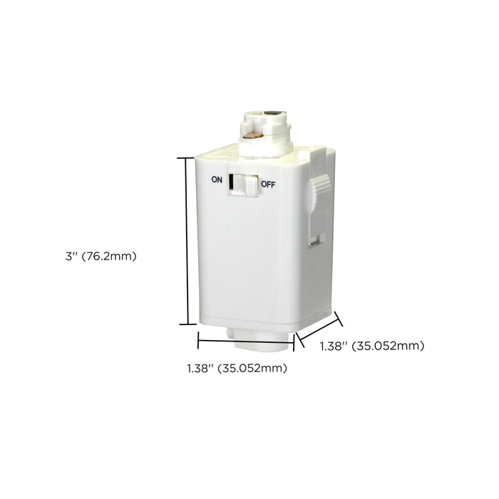 Track Accessory Nuvo TP231 Pendant Track Adapter for Track Lighting Nuvo Lighting