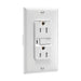 Receptacle Eaton TRAFCI15W 15 Amp AFCI Receptacle Tamper Resistant White with Wall Plate Eaton