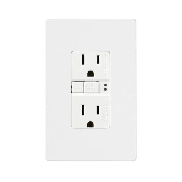 GFCI Eaton TRSGF15W 15 Amp GFCI Tamper Resistant with Wall Plate Eaton