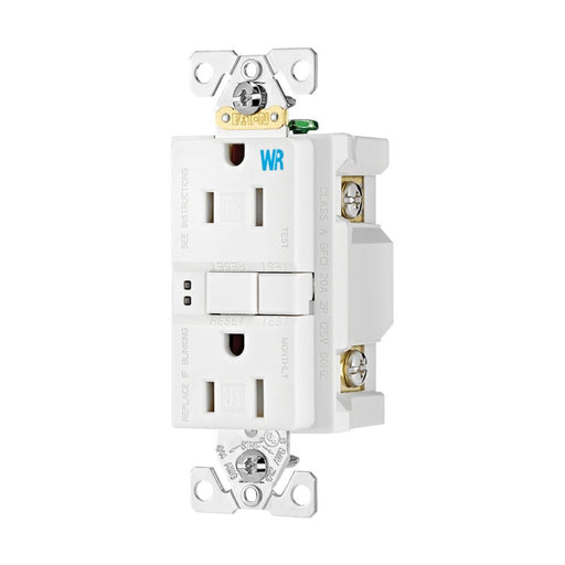 Eaton TWRSGFI15W 15 Amp GFCI Tamper/Weather Resistant White with Wall Plate LightStoreUSA