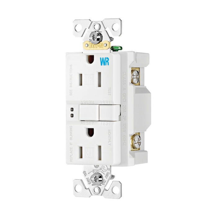 Eaton TWRSGFI15W 15 Amp GFCI Tamper/Weather Resistant White with Wall Plate LightStoreUSA