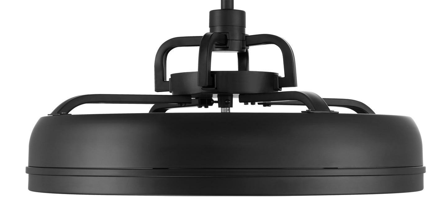 Craftmade TYL24FB3 Taylor 24" Ceiling Fan Fandelier Flat Black
