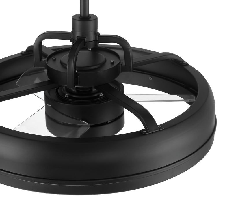 Craftmade TYL24FB3 Taylor 24" Ceiling Fan Fandelier Flat Black