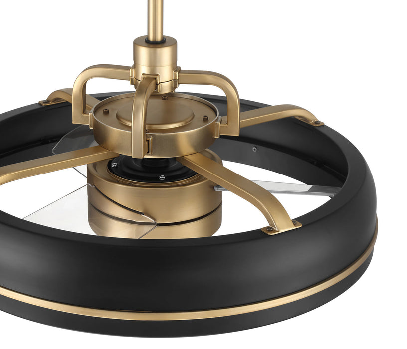 Ceiling Fan Craftmade TYL24FBSB3 Taylor 24" Ceiling Fan Fandelier Black Satin Brass Craftmade