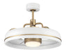 Ceiling Fan Craftmade TYL24WSB3 Taylor 24" Ceiling Fan Fandelier White/Satin Brass Craftmade