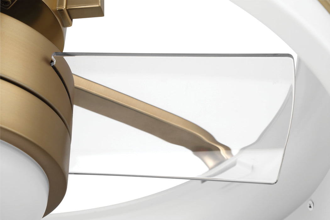 Ceiling Fan Craftmade TYL24WSB3 Taylor 24" Ceiling Fan Fandelier White/Satin Brass Craftmade