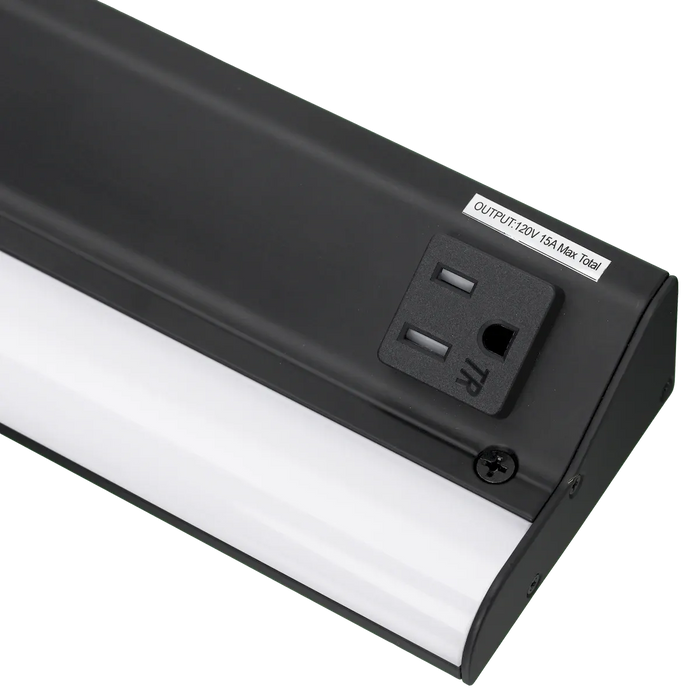 American Lighting C-AML-UCR Courant LED Under Cabinet Light & Power Strip CCT Selectable - Black