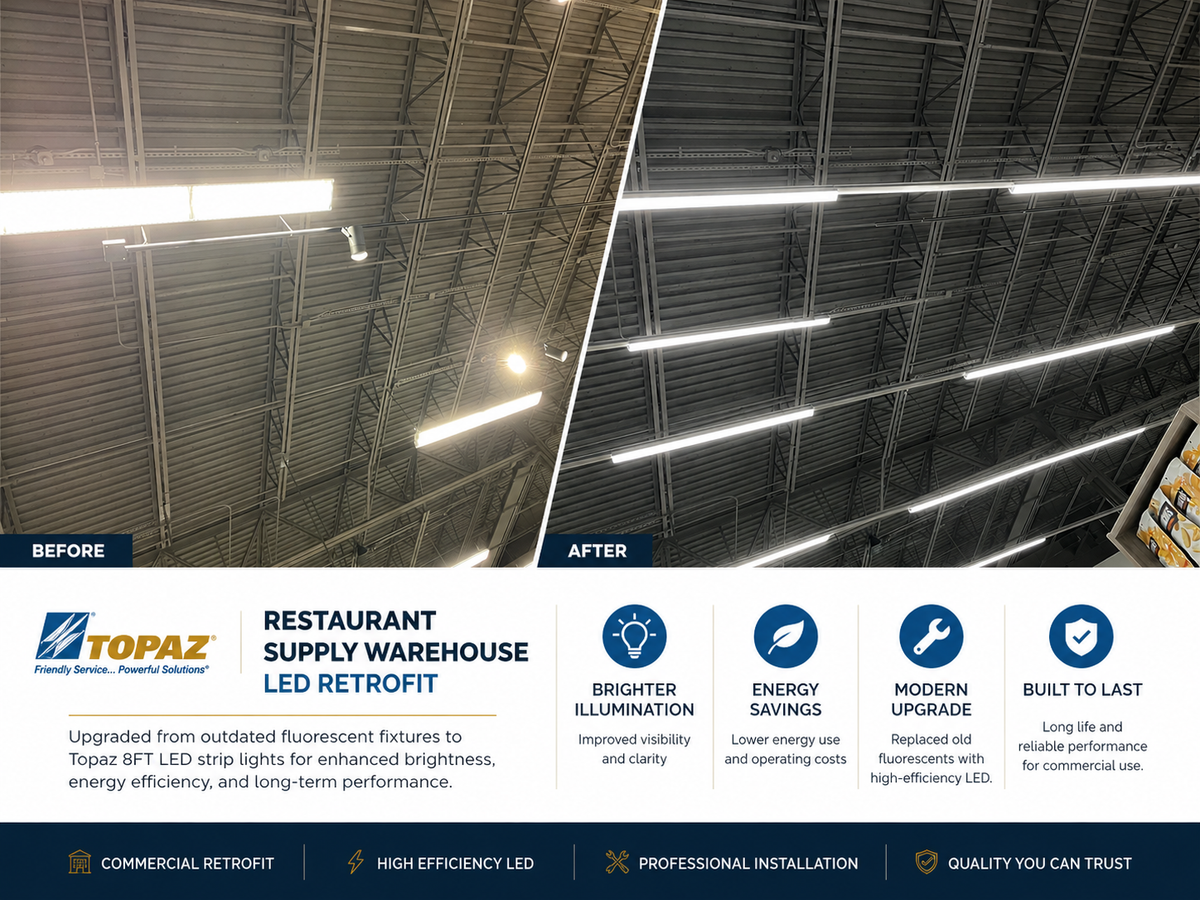 Restaurant Supply Warehouse LED Retrofit