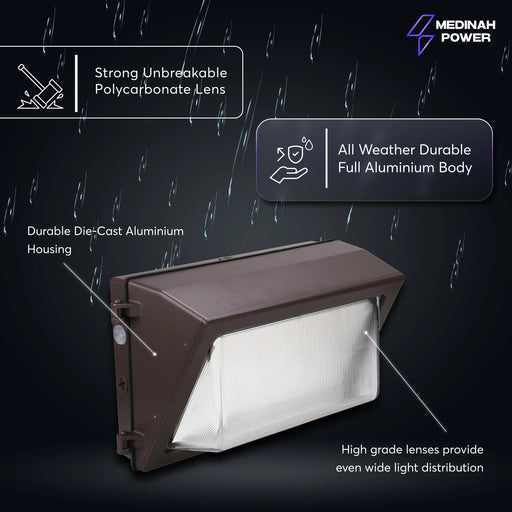 LED Wall Pack WPLL Wall Pack Series - Wattage and CCT Selectable, 80/100/120W Medinah Power