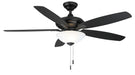 Ceiling Fan Wind River Dalton WR1472MB 52" Ceiling Fan in Matte Black Wind River Fans