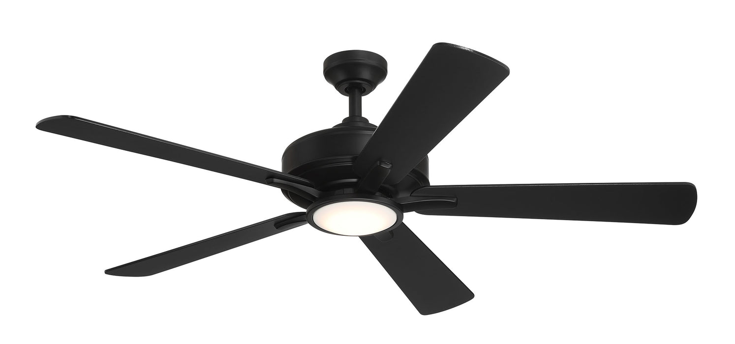 Wind River WR2225MB Frio 52 Inch Ceiling Fan w/ LED Light in Matte Black