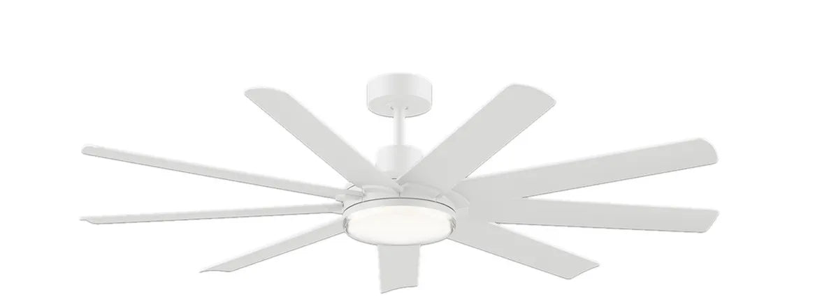 Ceiling Fan Wind River WR2260MW Ellison 60 Inch Wi-Fi Outdoor Ceiling Fan w/LED Light - White Wind River Fans