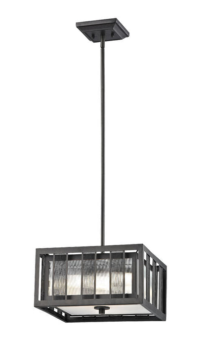 Pendant Z-Lite Z14-58P-C Bronze Meridional 3 Light Pendant Z-Lite