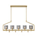 Eurofase 45652-011 Decato 42" Satin Gold Paint Chandelier