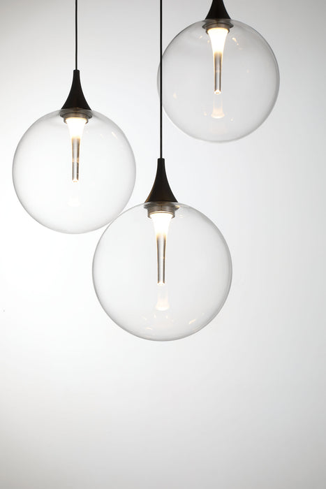 Eurofase 48929-011 Iissa 21" Matte Black LED Chandelier