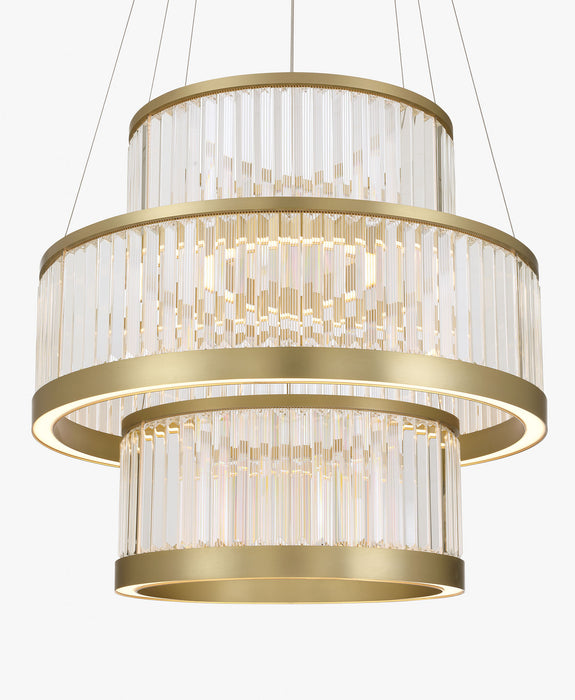 Eurofase 49351-019 Empra 35" Gold LED Chandelier
