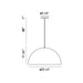 Eurofase 37218-010 Laverton 24" Matte Black LED Pendant Light
