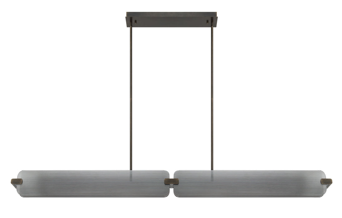 Eurofase 50057-016 Neoness 67" Weathered Brass LED Chandelier