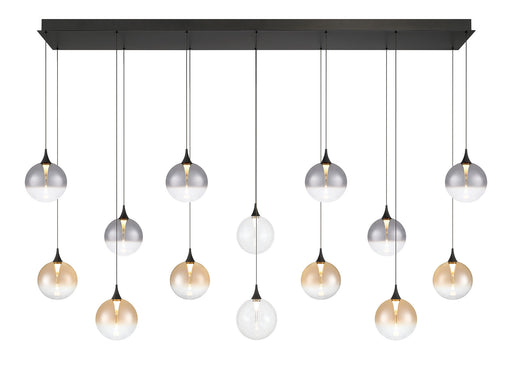 Eurofase 48939-045 Iissa 72" Matte Black LED Chandelier