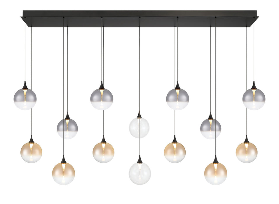 Eurofase 48939-045 Iissa 72" Matte Black LED Chandelier
