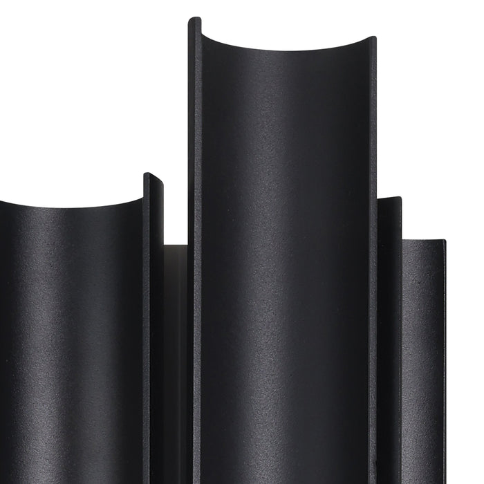 Exterior Wall Sconce Thesis 207726A Kestrel 30 inch 3 light Textured Black 5CCT LED Exterior Wall Sconce THESIS