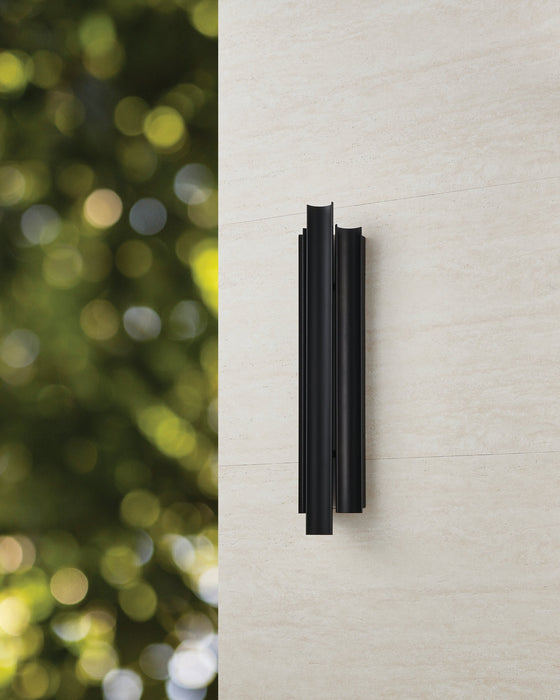 Exterior Wall Sconce Thesis 207726A Kestrel 30 inch 3 light Textured Black 5CCT LED Exterior Wall Sconce THESIS