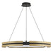 Chandelier Thesis 207774A Grazia 36 inch Matte Black and Brushed Gold LED Chandelier THESIS