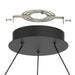 Chandelier Thesis 207774A Grazia 36 inch Matte Black and Brushed Gold LED Chandelier THESIS