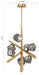 Eurofase 47234-017 Thorah 33" Matte Gold LED Chandelier