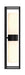Eurofase 41966-013 Ren 23" Powder Coat Black Outdoor Wall Light