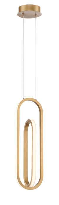 Eurofase 37038-021 Demark 22" Matte Gold LED Pendant Light