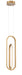 Eurofase 37038-021 Demark 22" Matte Gold LED Pendant Light