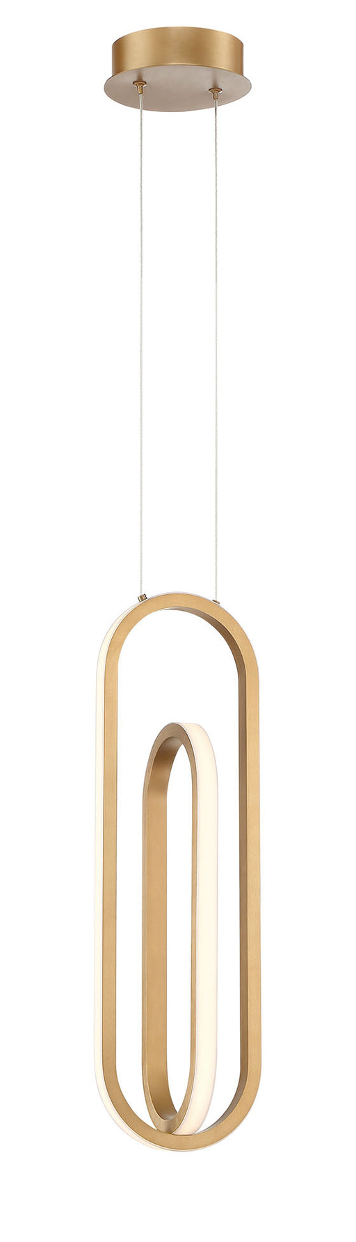 Eurofase 37038-021 Demark 22" Matte Gold LED Pendant Light