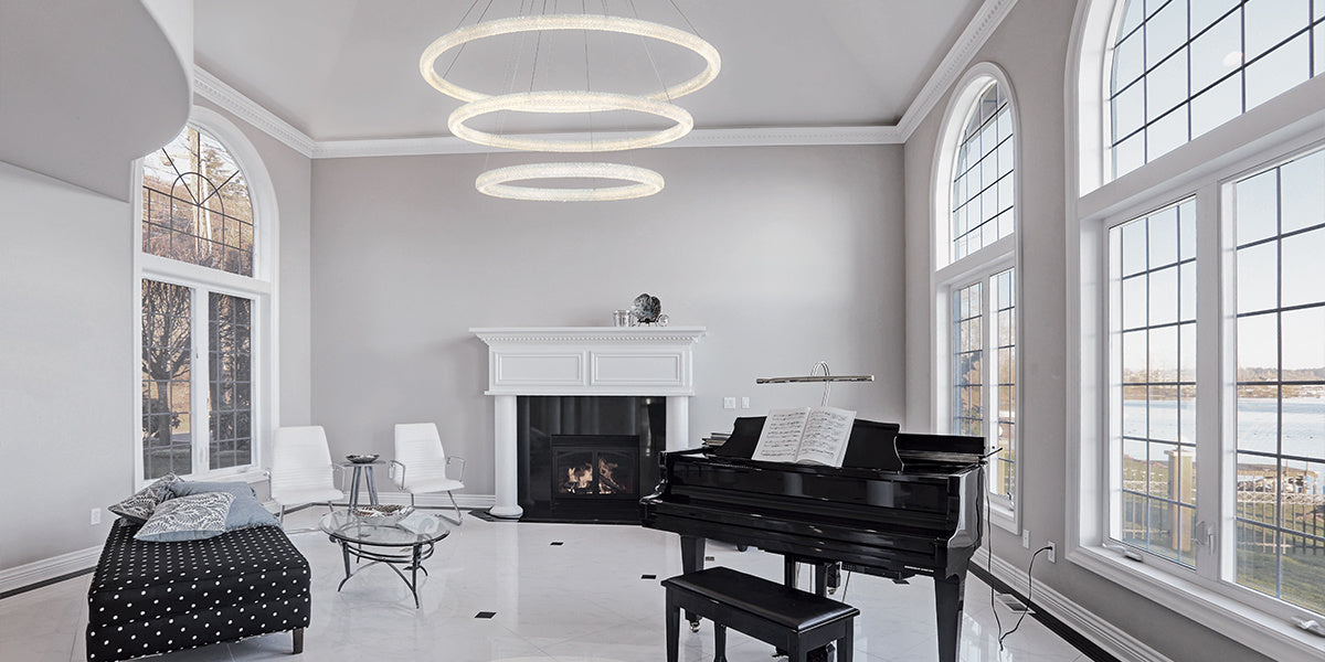 Eurofase 43927-012 Sassi 60" Chrome LED Chandelier