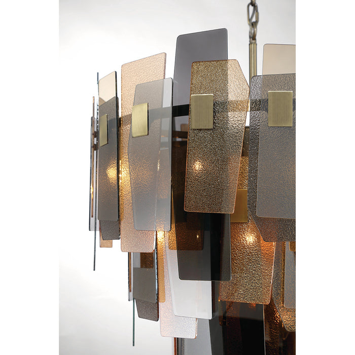 Eurofase 43876-013 Cocolina 42" Brushed Brass Chandelier