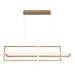 Eurofase 39324-023 Bordo 56" Satin Gold Paint LED Chandelier