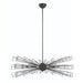 Eurofase 46761-019 Dendelio 45" Matte Black Chandelier