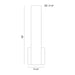 Eurofase 35703-020 Annette 18" Matte Black LED Wall Sconce