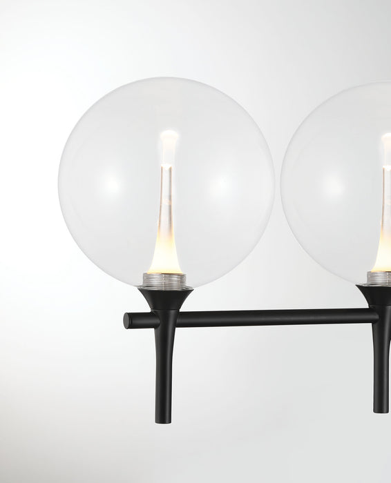 Eurofase 48921-015 Iissa 5-Light Matte Black LED Vanity Light