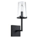 Vanity Light Thesis 206954A Jared 13 inch 1 light Matte Black Vanity Light with Clear Glass Shade THESIS