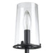 Vanity Light Thesis 206954A Jared 13 inch 1 light Matte Black Vanity Light with Clear Glass Shade THESIS