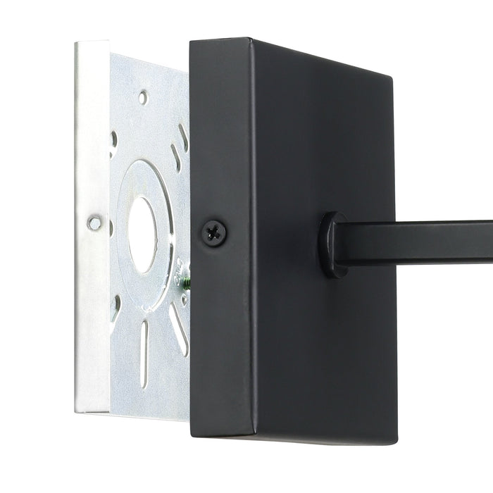 Vanity Light Thesis 206954A Jared 13 inch 1 light Matte Black Vanity Light with Clear Glass Shade THESIS