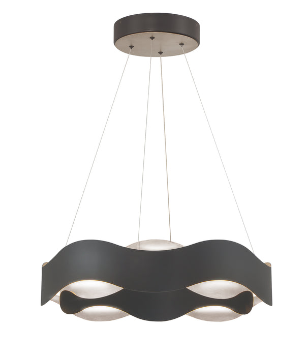 Eurofase 31783-024 Vaughan 24" Silver-Black Mix LED Pendant Light