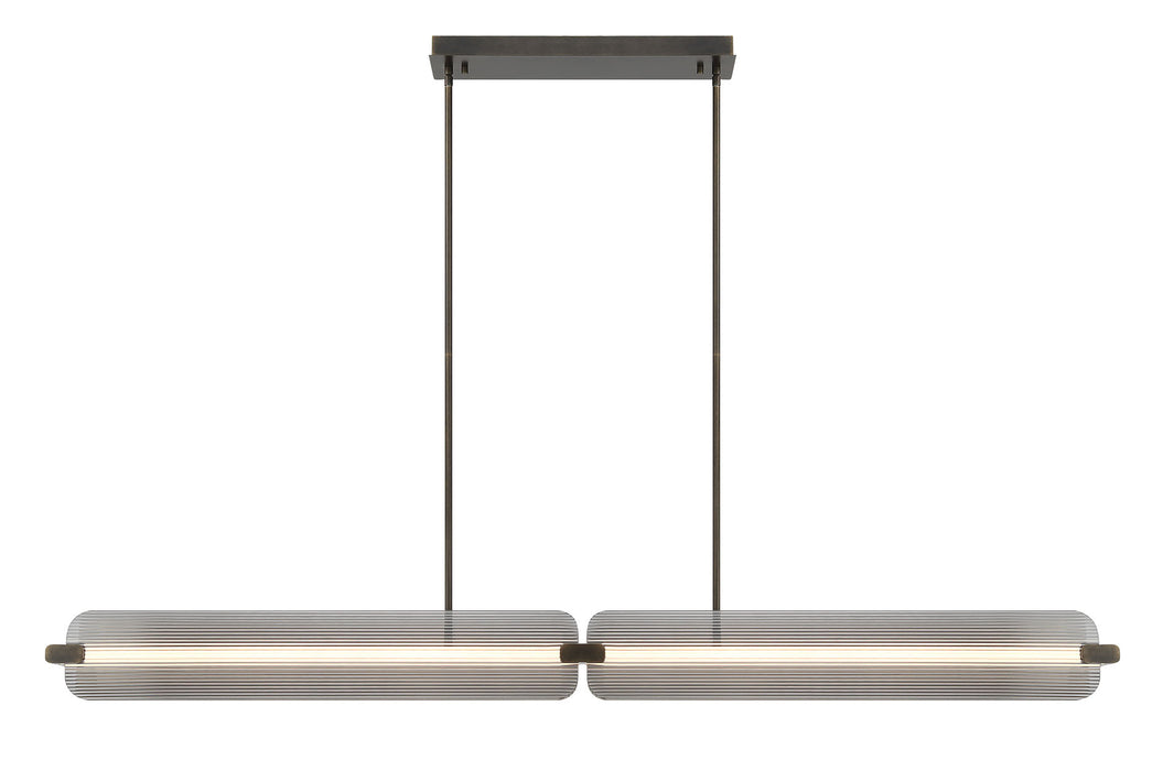 Eurofase 50057-016 Neoness 67" Weathered Brass LED Chandelier