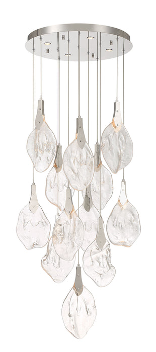 Eurofase 50102-013 Jateo 24" Polished Nickel LED Chandelier