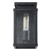 Exterior Wall Sconce Thesis 207049A Overton 9 inch 1 light Matte Black Exterior Wall Sconce with Clear Antique Glass THESIS