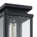 Exterior Wall Sconce Thesis 207049A Overton 9 inch 1 light Matte Black Exterior Wall Sconce with Clear Antique Glass THESIS