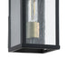 Exterior Wall Sconce Thesis 207049A Overton 9 inch 1 light Matte Black Exterior Wall Sconce with Clear Antique Glass THESIS