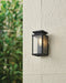 Exterior Wall Sconce Thesis 207049A Overton 9 inch 1 light Matte Black Exterior Wall Sconce with Clear Antique Glass THESIS